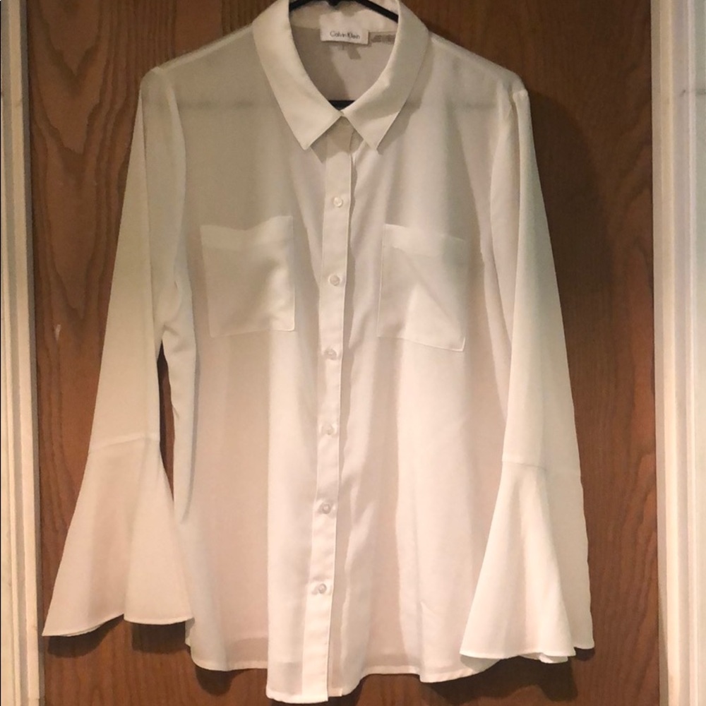 White button down by Calvin Klein
